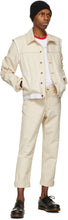 Daniel W. Fletcher Beige Denim Contrast Stitch Jacket