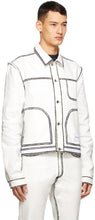 Daniel W. Fletcher Off-White Painted Edge Jacket