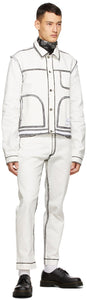 Daniel W. Fletcher Off-White Painted Edge Jacket