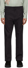 Davi Paris Black Twill 70s Trousers - Davi Paris Black Twill 70s Pantalons - 데이비 파리 블랙 능 직물 70 대 바지