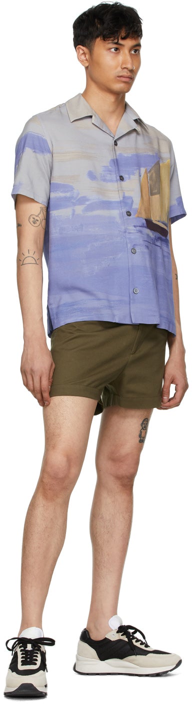Davi Paris Green 70s Shorts