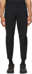 Descente Allterrain Black Layered Gaiter Relaxed Fit Trousers - Descente Allterrain Noir Couche de la Gaiter Coupe détente - Descente Allterrain 블랙 레이어드 게이터 편안한 바지를 편안하게합니다