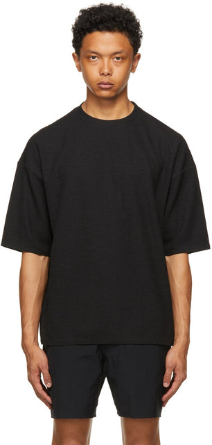Descente Allterrain Black Thermal Big T-Shirt - T-shirt Thermique Thermique Noire Noir De Descenter Allerrain Noir - Descente Alltrain 블랙 열 큰 티셔츠