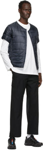 Descente Allterrain Navy Down Quilted Short Sleeve Shirt