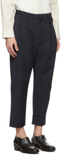 Deveaux New York SSENSE Exclusive Navy Wyatt Trousers