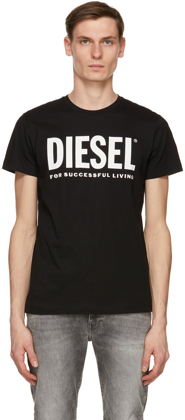 Martin Luther King Junior Geelachtig ondersteuning Diesel Black T-Diego Logo T-Shirt – BlackSkinny