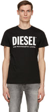 Diesel Black T-Diego Logo T-Shirt - T-shirt logo diesel noir T-Diego - 디젤 블랙 T-diego 로고 티셔츠