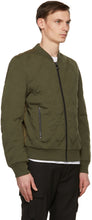 Diesel Green Wool K-Chryso Bomber Jacket