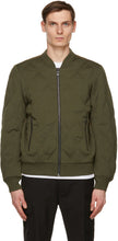 Diesel Green Wool K-Chryso Bomber Jacket - Veste de bombardier en laine verte diesel k-chryso - 디젤 녹색 양모 K-Chryso Bomber Jacket.