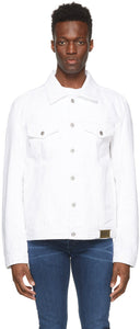 Diesel White Denim NHILL-C1 Jacket - Veste Diesel Denim Nhill-C1 - 디젤 화이트 데님 Nhill-C1 자켓