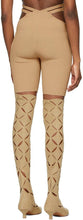 Dion Lee Beige Lustrate Fork Shorts