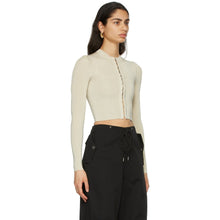 Dion Lee Beige Open Neck Bustier Cardigan