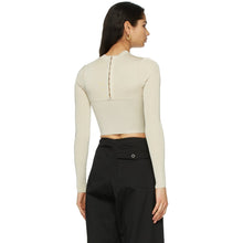 Dion Lee Beige Open Neck Bustier Cardigan