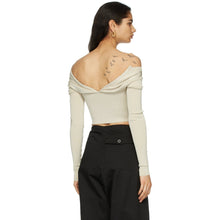 Dion Lee Beige Open Neck Bustier Cardigan