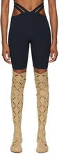 Dion Lee Black Lustrate Fork Shorts - Dion Lee Black Lustre shorts de fourchette - Dion Lee Black Lustrate Fork Shorts.