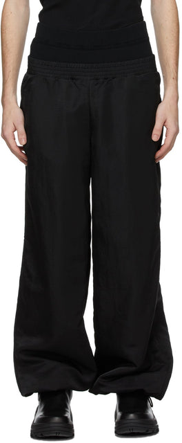 Dion Lee Black Nylon Track Pants - Pantalon Nylon Nylon Noir Dion Lee - Dion Lee Black Nylon Track Pants.