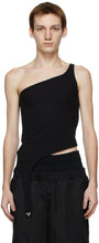 Dion Lee Black Shoulder Hook Tank Top - Débardeur d'épaule noire Dion Lee - Dion Lee 검은 어깨 걸이 탱크 탑