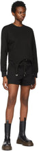 Dion Lee Black Terry Boxer Shorts