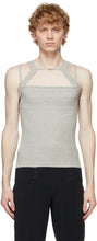 Dion Lee Grey Rib Holster Tank Top - DOP DIVER HOLSTER RIBLE DE LAE DIVER - Dion Lee 그레이 리브 홀스터 탱크 탑