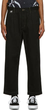 Double Rainbouu Black Paradise Trousers - Double pantalon de paradis noire de Rainbouu - 더블 Rainbouu 검은 낙원 바지