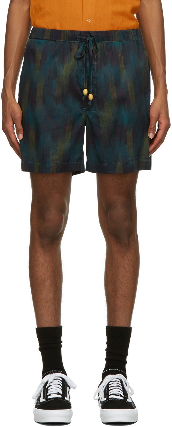 Double Rainbouu Multicolor Day Break Shorts - DOUBLE RAINBOUU Multicolor Day Short - 더블 Rainbouu 여러 가지 빛깔의 날 휴식 반바지