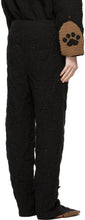 Doublet Black Hand-Crochet Bear Sweatpants