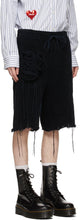 Doublet Navy Flower Corsage Shorts