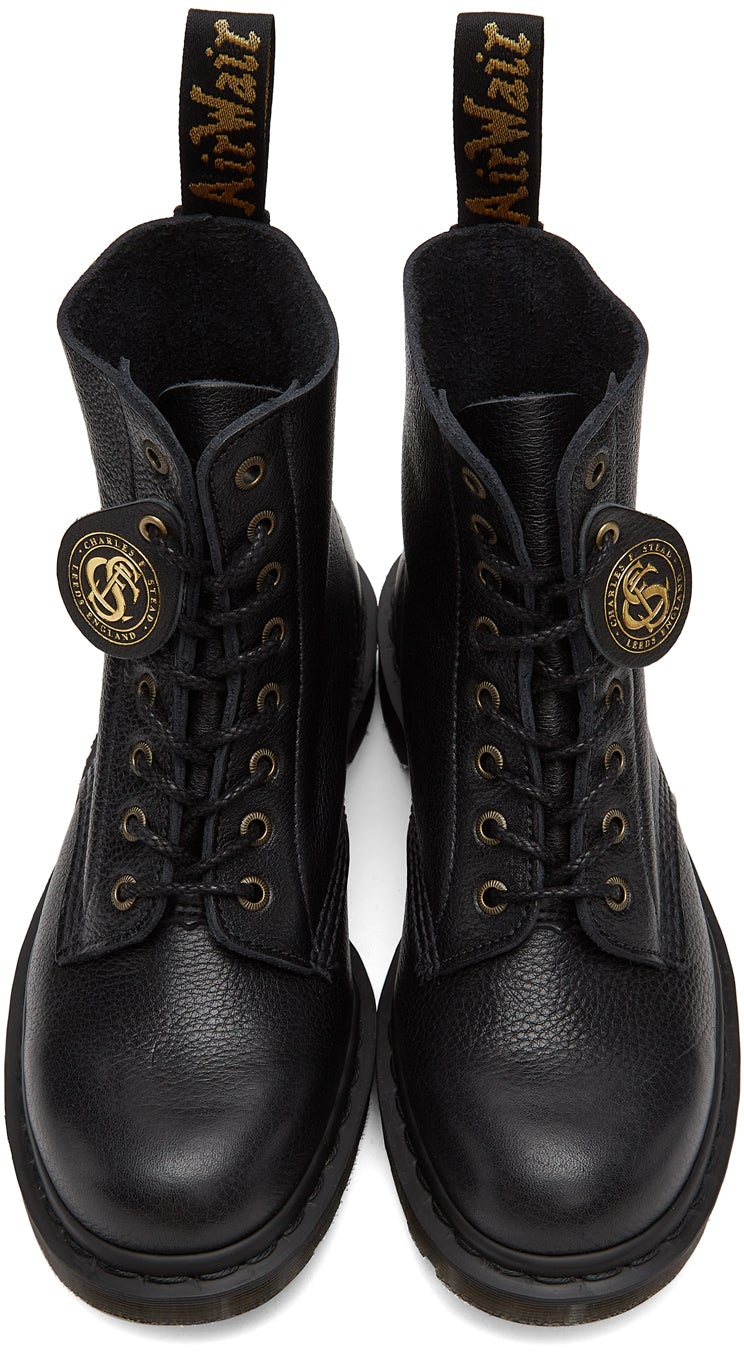 Dr. Martens Black C.F. Stead 'Made in England' 1460 Pascal Boots