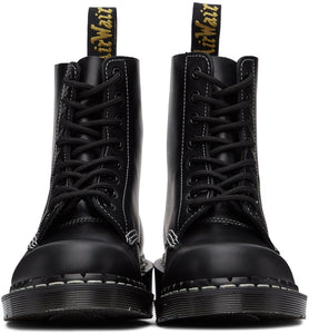 Dr. Martens Black Horween 'Made in England' 1460 Boots