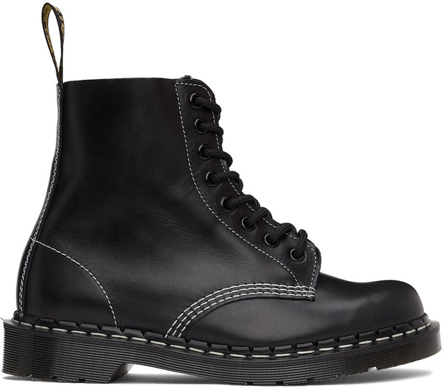 Dr. Martens Black Horween 'Made in England' 1460 Boots - Dr. Martens Black Horween 'Fabriqué en Angleterre 1460 Bottes - Martens 박사는 잉글랜드에서 만든 Black Horween '1460 부츠