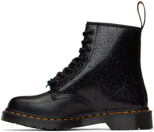Dr. Martens Black Keith Haring Edition 1460 Boots