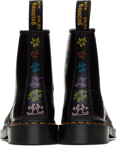 Dr. Martens Black Keith Haring Edition 1460 Boots