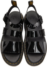 Dr. Martens Black Patent Gryphon Sandals