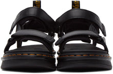 Dr. Martens Black Suicoke Edition Leather Strap DEPA Sandals