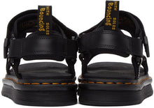 Dr. Martens Black Suicoke Edition Leather Strap DEPA Sandals