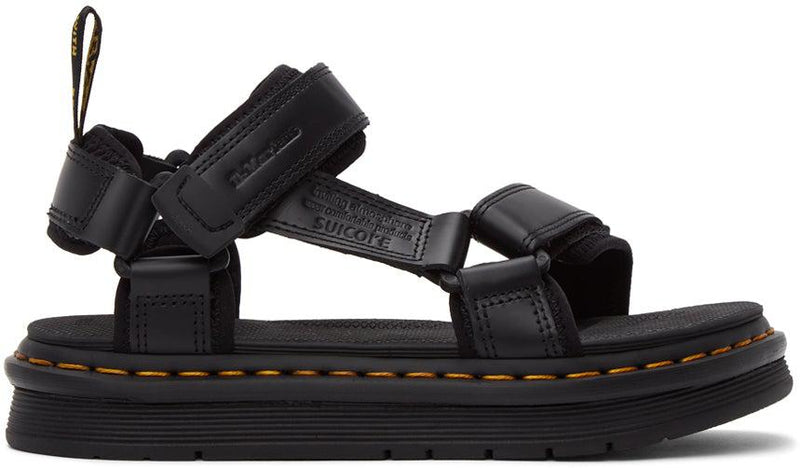 Dr. Martens Black Suicoke Edition Leather Strap DEPA Sandals