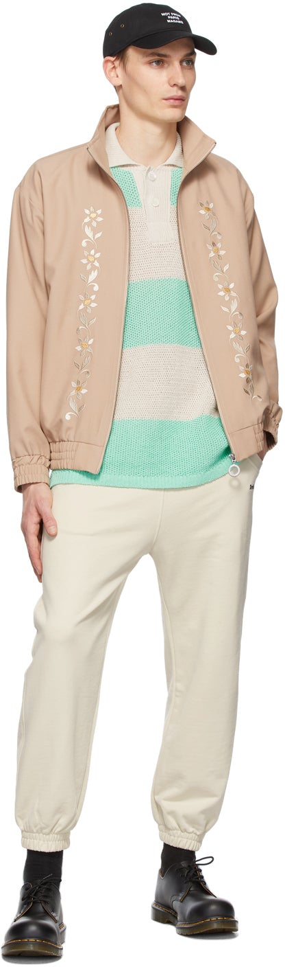 DrÃ´le De Monsieur Beige Logo Sweatpants