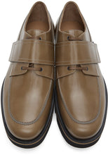 Dries Van Noten Beige Leather Lace-Up Derbys