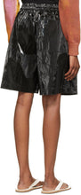 Dries Van Noten Black Coated Long Shorts