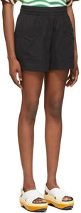 Dries Van Noten Black Cotton Jersey Shorts