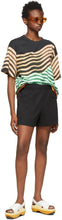 Dries Van Noten Black Cotton Jersey Shorts