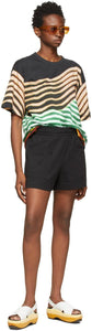 Dries Van Noten Black Cotton Jersey Shorts