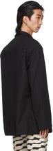Dries Van Noten Black Cotton Poplin Blazer