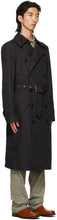 Dries Van Noten Black Cotton Trench Coat