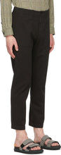 Dries Van Noten Black Cotton Twill Trousers