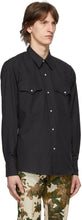Dries Van Noten Black Curtain Shirt