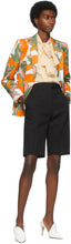 Dries Van Noten Black Gabardine Bermuda Shorts