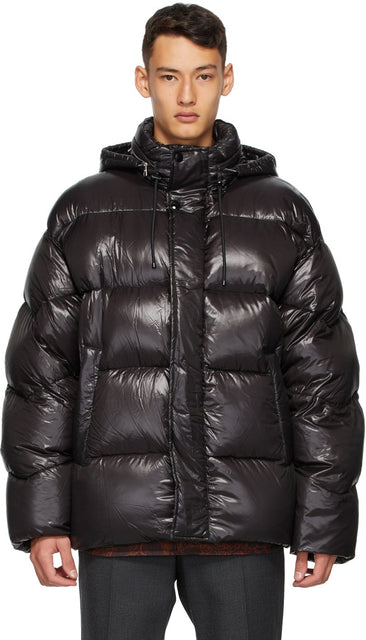 Dries Van Noten Black Insulated Jacket - Sèche Van Noten Jacket isolé noir - 바퀴 밴 알코올 블랙 절연 재킷