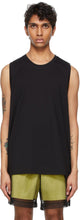 Dries Van Noten Black Jersey Tank Top - DRIES VAN NOTE NOTE JERSEY DOCUN - 밴 알지 흑인 저지 탱크 탑