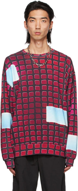 Dries Van Noten Black Len Lye Edition Print Sweatshirt - Sèche-sweat-shirt imprimé d'édition Len Lye Black NOTEN - 바퀴 Noken 흑인 Len Lye Edition 인쇄 스웨터
